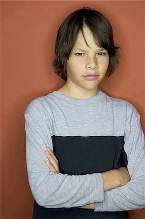 Boy posing Stock Photo - Premium Royalty-Free, Code: 640-03258232