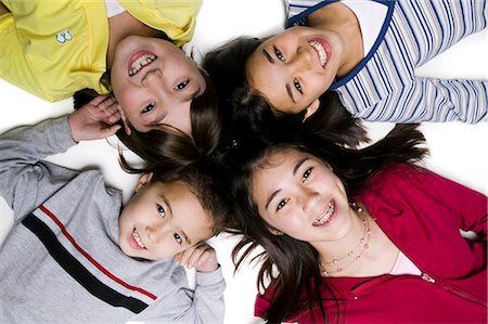 simsearch:640-02772715,k - Five children laughing Stock Photo - Premium Royalty-Free, Code: 640-03258316