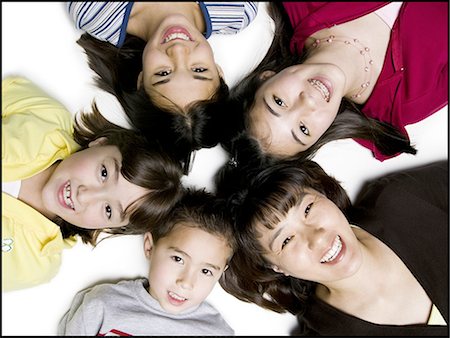 Five children laughing Foto de stock - Sin royalties Premium, Código: 640-03258317