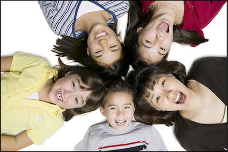 simsearch:640-02772715,k - Five children laughing Stock Photo - Premium Royalty-Free, Code: 640-03258318