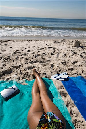 simsearch:640-03260130,k - Legs of two women sunbathing at the beach Stock Photo - Premium Royalty-Free, Code: 640-03258707
