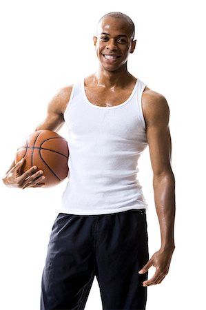 simsearch:640-03264942,k - Man holding a basketball Stock Photo - Premium Royalty-Free, Code: 640-03259904