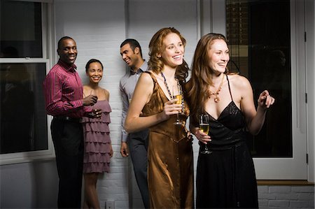 pictures of people at formal parties - Partygoers socializing Stock Photo - Premium Royalty-Free, Code: 640-03264001