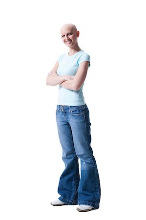 single bald women - Bald woman Stock Photo - Premium Royalty-Free, Code: 640-03264089