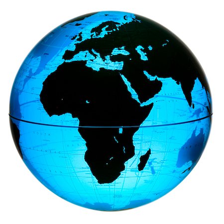 este (punto cardinal) - Earth globe showing africa and middle east Foto de stock - Sin royalties Premium, Código: 640-03264752