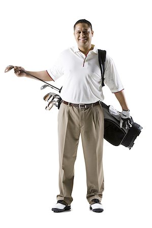 Golfer with club Stock Photo - Premium Royalty-Free, Code: 640-03264962