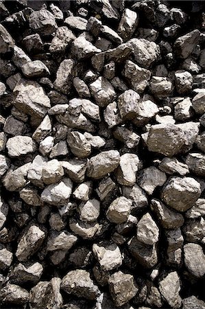 Close-up of coal rocks Fotografie stock - Premium Royalty-Free, Codice: 640-03265265