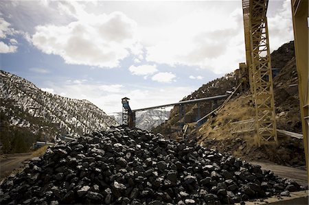 Coal mining facility Foto de stock - Sin royalties Premium, Código: 640-03265263