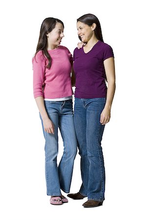 family portrait teenagers - Mother and daughter Stock Photo - Premium Royalty-Free, Code: 640-03265315