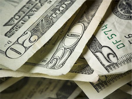 Close-up of American currency Foto de stock - Sin royalties Premium, Código: 640-03265416