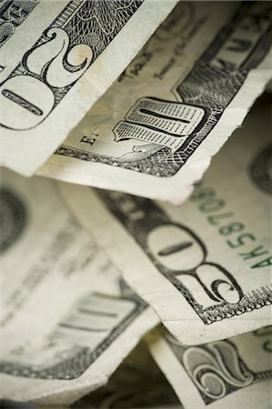 Close-up of American currency Fotografie stock - Premium Royalty-Free, Codice: 640-03265417