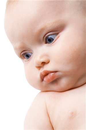 Baby face close-up Stock Photo - Premium Royalty-Free, Code: 640-03260144