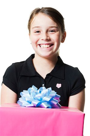 simsearch:640-03260960,k - Girl with present Stock Photo - Premium Royalty-Free, Code: 640-03260465