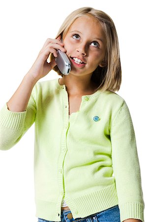 Girl talking on cell phone Stock Photo - Premium Royalty-Free, Code: 640-03260495