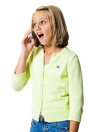 Girl talking on cell phone Stock Photo - Premium Royalty-Free, Code: 640-03260493