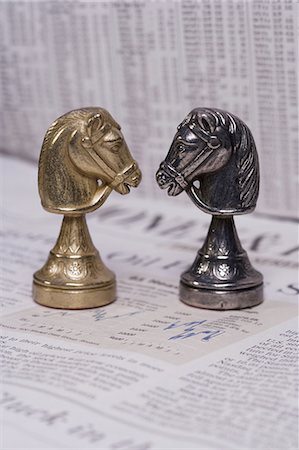 simsearch:640-03261045,k - Chess knights Stock Photo - Premium Royalty-Free, Code: 640-03260628