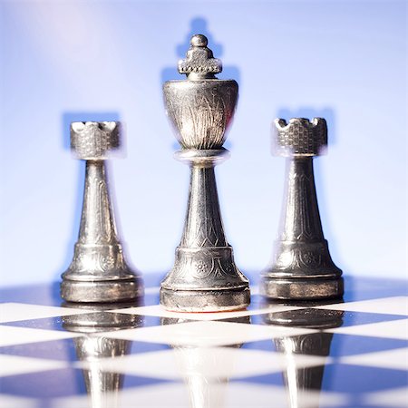 simsearch:640-03260643,k - Chess board and chess pieces Stock Photo - Premium Royalty-Free, Code: 640-03260636