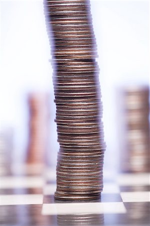 Closeup of coins Foto de stock - Royalty Free Premium, Número: 640-03260641