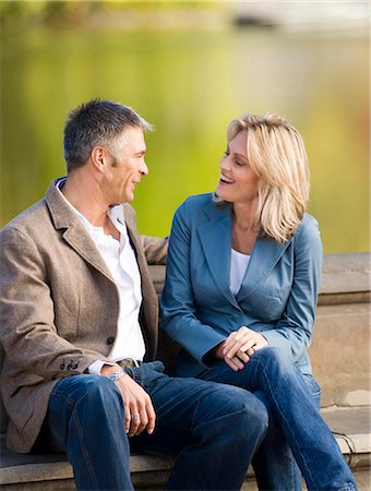 simsearch:640-03255756,k - Close up of man and woman smiling Stock Photo - Premium Royalty-Free, Code: 640-03261205