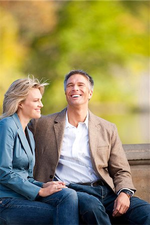 simsearch:640-03255756,k - Man and woman smiling Stock Photo - Premium Royalty-Free, Code: 640-03261211