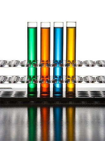 Multi-colored Test Tubes Stock Photo - Premium Royalty-Free, Code: 640-03261488