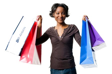 simsearch:640-03261552,k - Woman with gift bags Stock Photo - Premium Royalty-Free, Code: 640-03261534