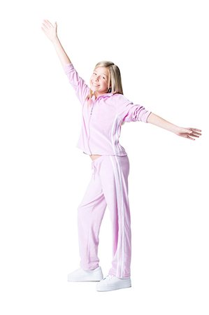 simsearch:640-03262060,k - Girl posing with arms upstretched Stock Photo - Premium Royalty-Free, Code: 640-03262060