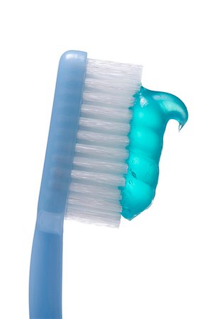 Brosse à dents avec dentifrice Photographie de stock - Premium Libres de Droits, Code: 640-03262485