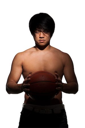 simsearch:640-03264970,k - Cutout of man with basketball Stock Photo - Premium Royalty-Free, Code: 640-03262542