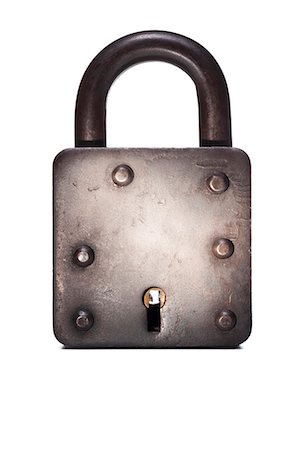 padlock - Cadenas verrouillé Photographie de stock - Premium Libres de Droits, Code: 640-03262755