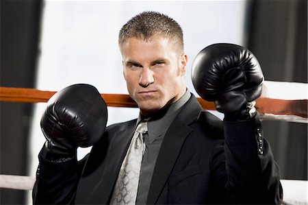 simsearch:640-03263517,k - Businessman boxing Stock Photo - Premium Royalty-Free, Code: 640-03263494