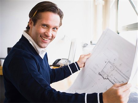 engineer drafting - Businessman working Stock Photo - Premium Royalty-Free, Code: 640-03263749