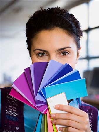 paint palette - Businesswoman Stock Photo - Premium Royalty-Free, Code: 640-03263765