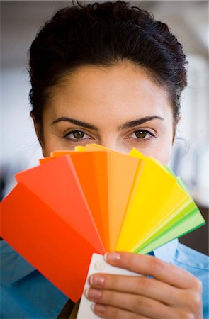 paint palette - Businesswoman Stock Photo - Premium Royalty-Free, Code: 640-03263768