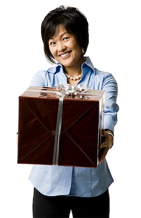 simsearch:640-03261552,k - Woman with gift box Stock Photo - Premium Royalty-Free, Code: 640-03434014