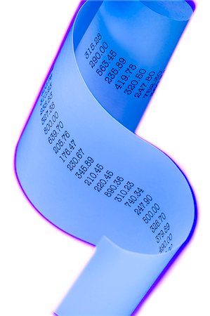 simsearch:640-03261483,k - Adding machine tape Stock Photo - Premium Royalty-Free, Code: 640-03434013