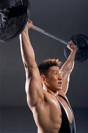 simsearch:642-02005133,k - a male weightlifter lifting Stock Photo - Premium Royalty-Free, Code: 642-02004990