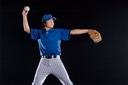 simsearch:642-02005133,k - a male softball player Stock Photo - Premium Royalty-Free, Code: 642-02005215