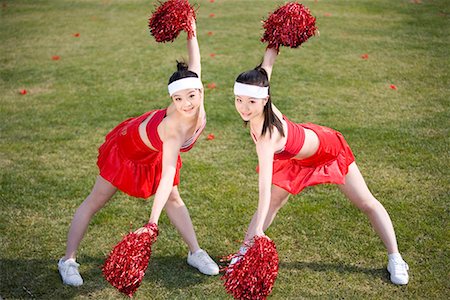 two girl rooters Stock Photo - Premium Royalty-Free, Code: 642-02005296