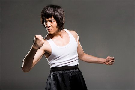 simsearch:642-02006573,k - a man practicing Chinese Kungfu Stock Photo - Premium Royalty-Free, Code: 642-02006436