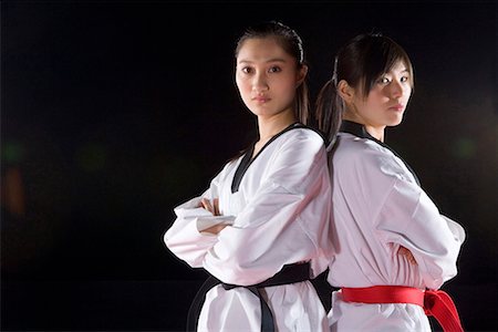 two female judoka Stock Photo - Premium Royalty-Free, Code: 642-02006803