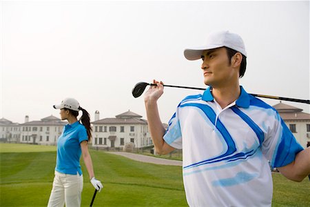 elegant women in gloves - golfers Stock Photo - Premium Royalty-Free, Code: 642-02006861