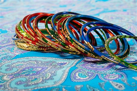 feminine objects - Multi-coloured bangles Stock Photo - Premium Royalty-Free, Code: 655-01781334
