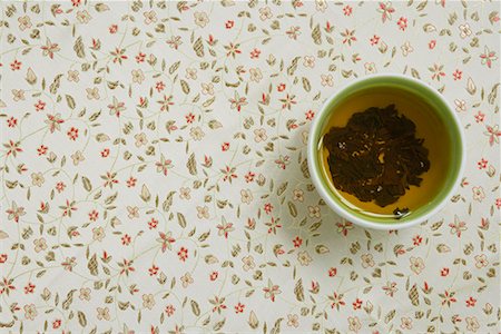 Chinese tea on a patterned surface Stock Photo - Premium Royalty-Free, Code: 656-01766011