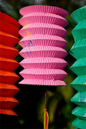 Colourful Chinese paper lanterns Stock Photo - Premium Royalty-Free, Code: 656-01766087