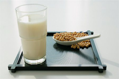 Still life of soya bean drink and soya beans Stock Photo - Premium Royalty-Free, Code: 656-01766760