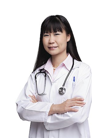 simsearch:656-01772656,k - Woman in lab coat, smiling at camera Stock Photo - Premium Royalty-Free, Code: 656-01771491