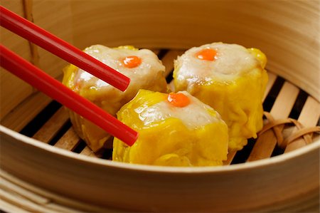 dim sum - close up of dimsum Foto de stock - Sin royalties Premium, Código: 656-03076249