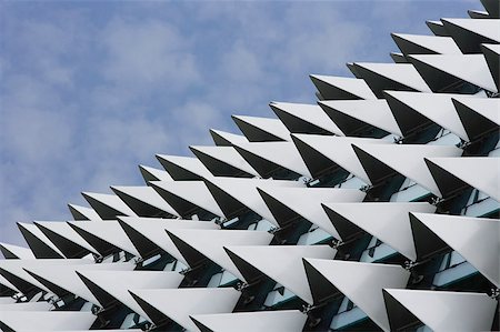 spike - Close up of the Esplanade Theater roof,Singapore. Stock Photo - Premium Royalty-Free, Code: 656-03076272