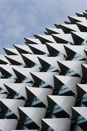 esplanade - Close up of Esplanade Theater roof,Singapore. Foto de stock - Sin royalties Premium, Código: 656-03076293